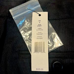 NWT Theory Emery Cotton Crepe Flare Pants, Navy, Size 4